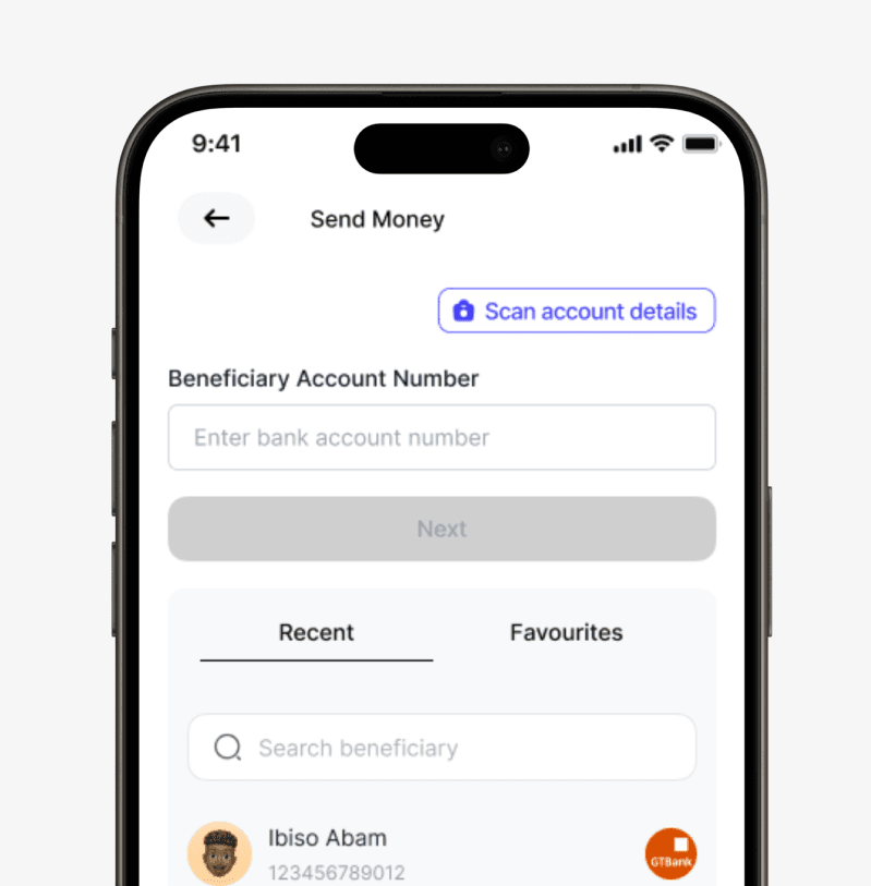 Send & Receive Money Screenshot